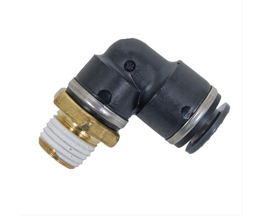 Paineilmaliitin 1/4" MNPT 3/8" letku 90 asteen kulma - Paineilmaliittimet ja sovitteet - paineil0016 - 1