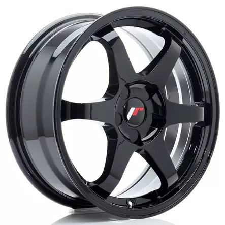 JR Wheels JR3 17x7 ET20-42 BLANK Gloss Black - Japan Racing vanteet - 5906871153317 - 1