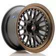 JR Wheels JR10 15x8 ET20 4x100/108 Matt Black w/Bronze Lip - Japan Racing vanteet - 5902211903017 - 1