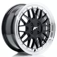 JR Wheels JR23 16x7 ET40 4x100 Gloss Black w/Machined Lip - Japan Racing vanteet - 5902211994947 - 1