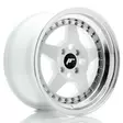 JR Wheels JR6 15x8 ET25 4x100 White w/Machined Lip - Japan Racing vanteet - 5902211999027 - 1