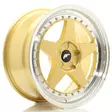 JR Wheels JR6 18x8 ET20-35 5H BLANK Gold w/Machined Lip - Japan Racing vanteet - 5902211999447 - 1
