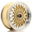 JR Wheels JR9 18x8 ET35-40 BLANK Gold w/Machined Lip - Japan Racing vanteet - 5902211908807 - 1