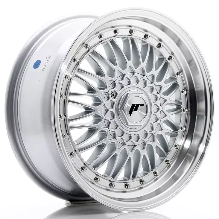 JR Wheels JR9 17x7,5 ET20 4x100/108 Silver w/ Machined Lip+Silver Rivets - Japan Racing vanteet - 5906871106597 - 1