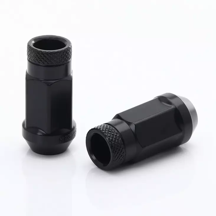 Forged Steel Japan Racing Pyöränmutterit JN1 12x1,25 Musta - Pyöränmutterit - 5902211901587 - 1