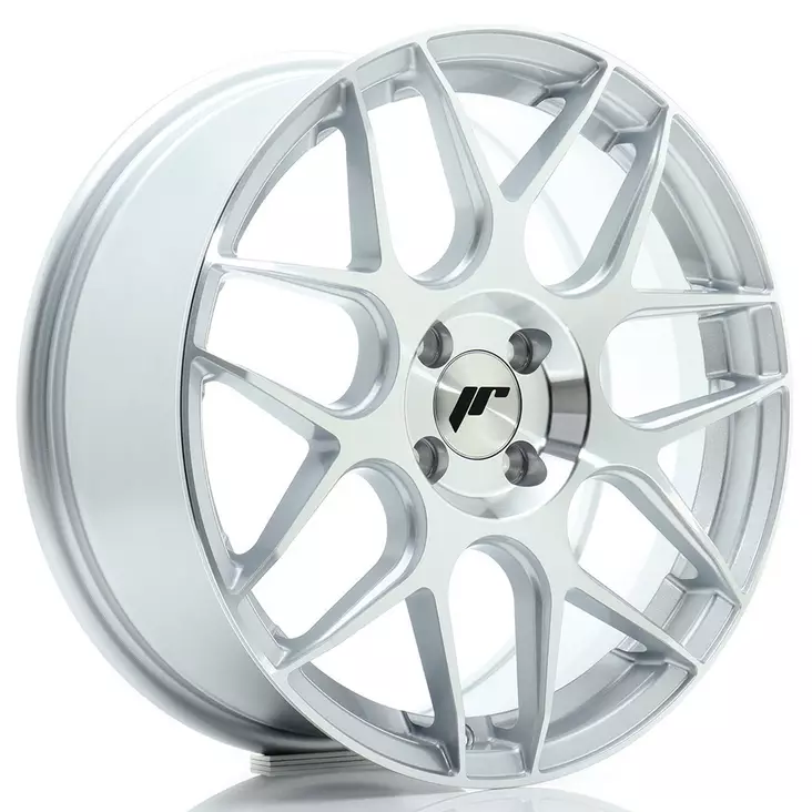 JR Wheels JR18 17x7 ET40 4x100 Silver Machined Face - Japan Racing vanteet - 5902211993667 - 1