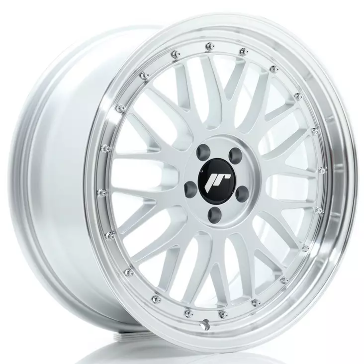 JR Wheels JR23 18x8 ET40 5x112 Hyper Silver w/Machined Lip - Japan Racing vanteet - 5902211995227 - 1