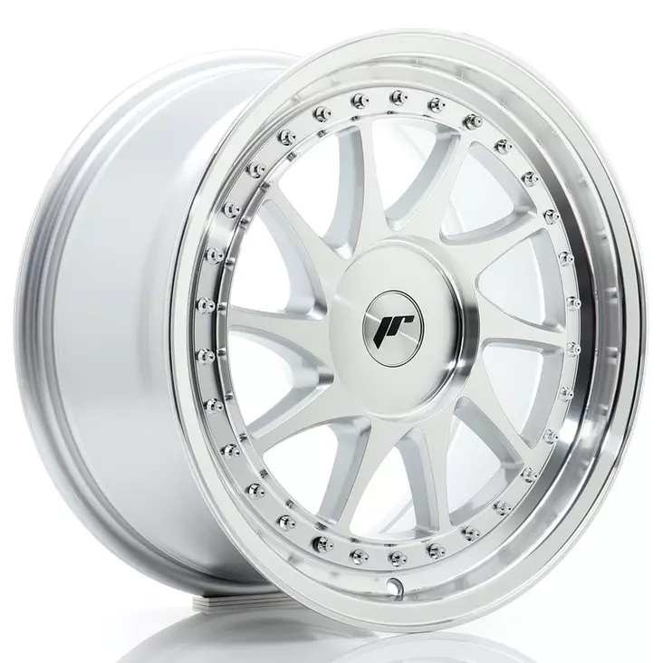 JR Wheels JR26 17x8 ET20-35 BLANK Silver Machined Face - Japan Racing vanteet - 5902211976127 - 1