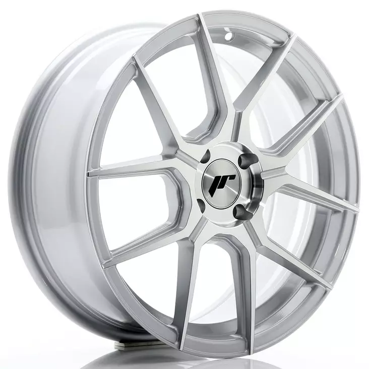 JR Wheels JR30 17x7 ET40 4x100 Silver Machined Face - Japan Racing vanteet - 5902211931157 - 1