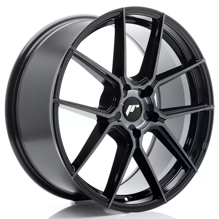 JR Wheels JR30 20x8 ET20-40 5H BLANK Black Machined w/Tinted Face - Japan Racing vanteet - 5902211972877 - 1