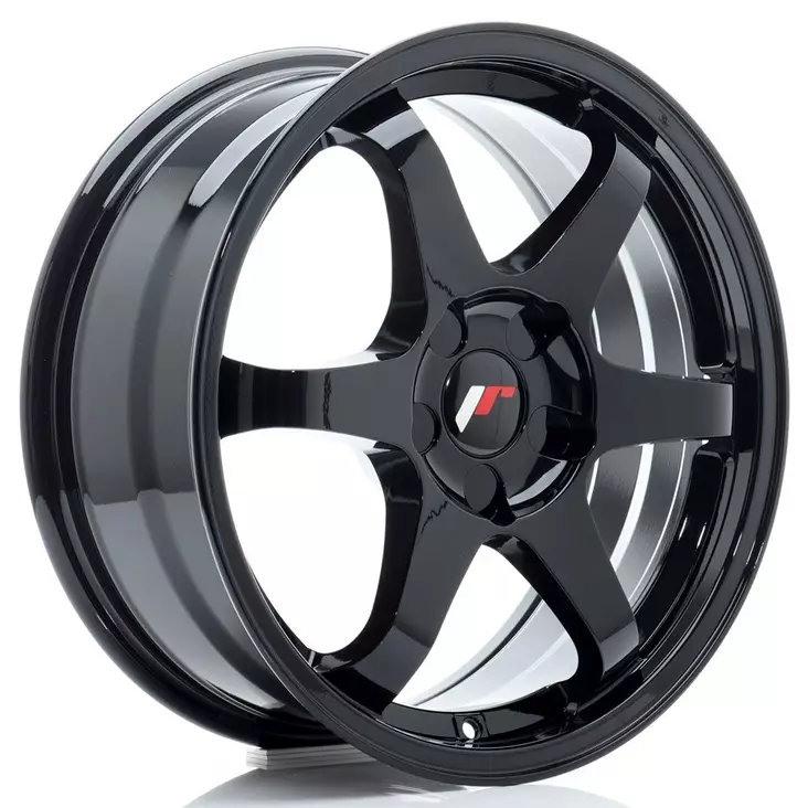 JR Wheels JR3 17x7 ET20-42 BLANK Gloss Black - Japan Racing vanteet - 5906871153317 - 1