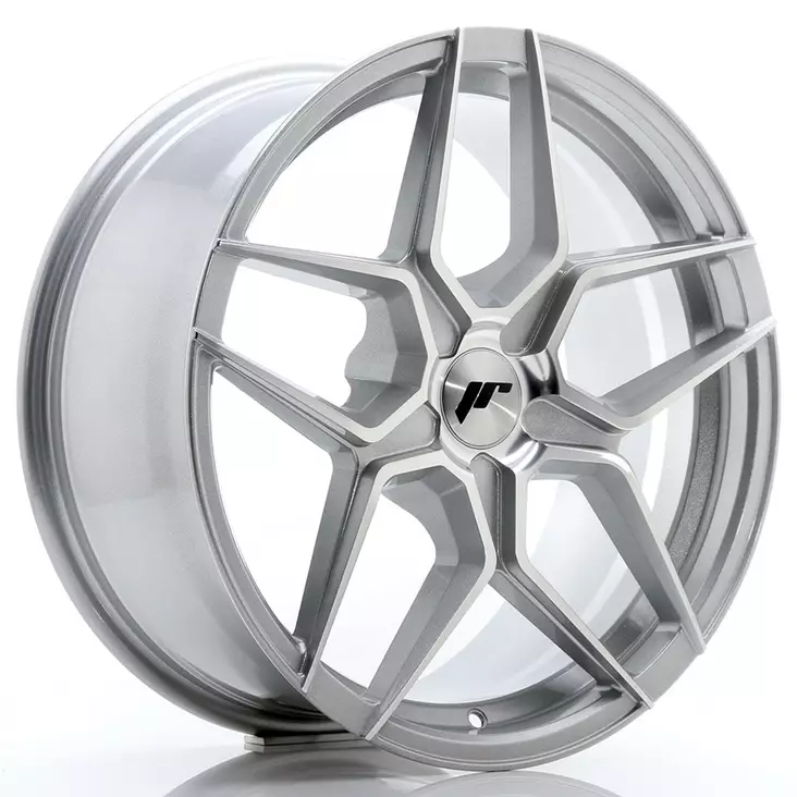 JR Wheels JR34 18x8 ET20-42 5H BLANK Silver Machined Face - Japan Racing vanteet - 5902211950707 - 1