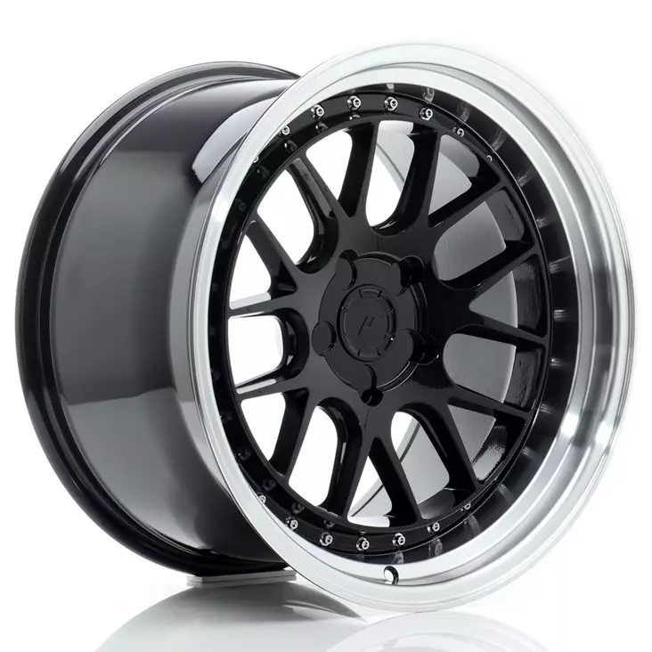 JR Wheels JR40 18x10,5 ET15-22 5H BLANK Gloss Black w/Machined Lip - Japan Racing vanteet - 5902211980957 - 1