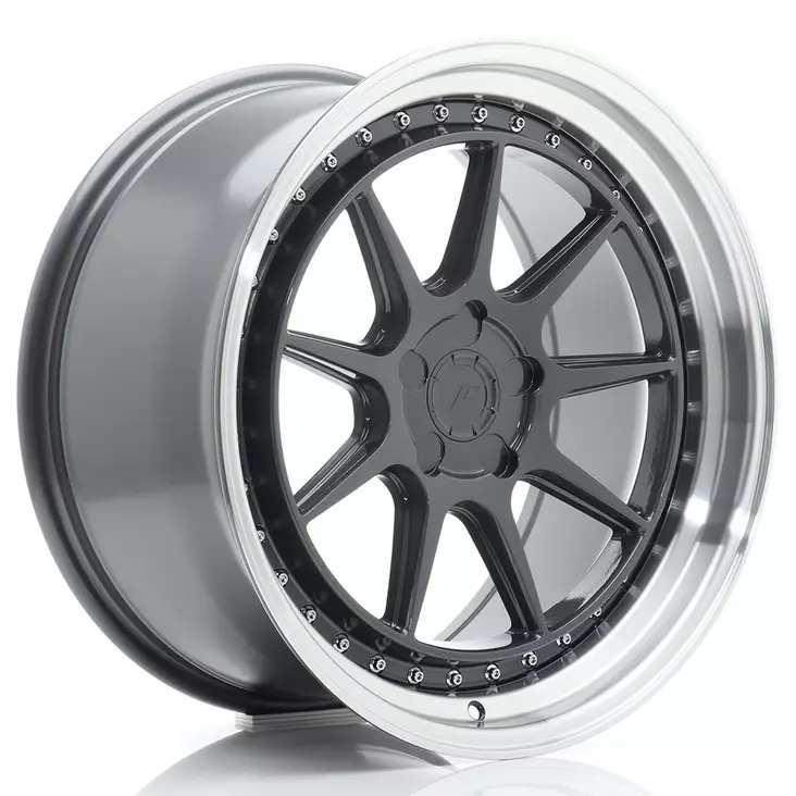 JR Wheels JR47 19x9,5 ET15-35 5H BLANK Hyper Gray w/Machined Lip - Japan Racing vanteet - 5902211994497 - 1