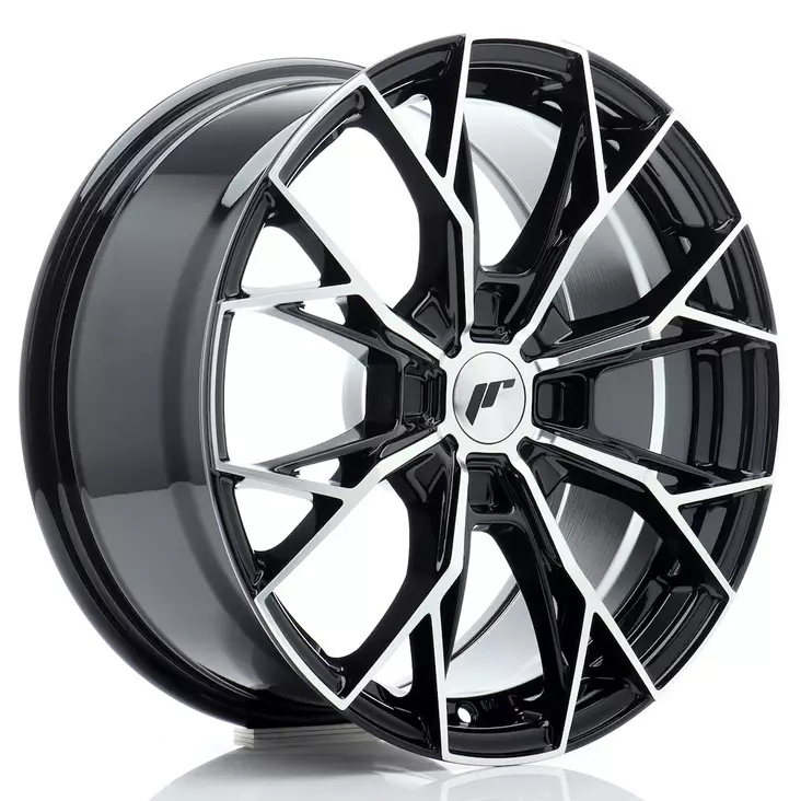 JR Wheels JR49 17x8 ET20-40 4H BLANK Gloss Black Machined Face - Japan Racing vanteet - 5906871103947 - 1