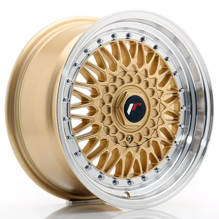 JR Wheels JR9 16x7,5 ET25 BLANK Gold w/Machined Lip - Japan Racing vanteet - 5902211919667 - 1