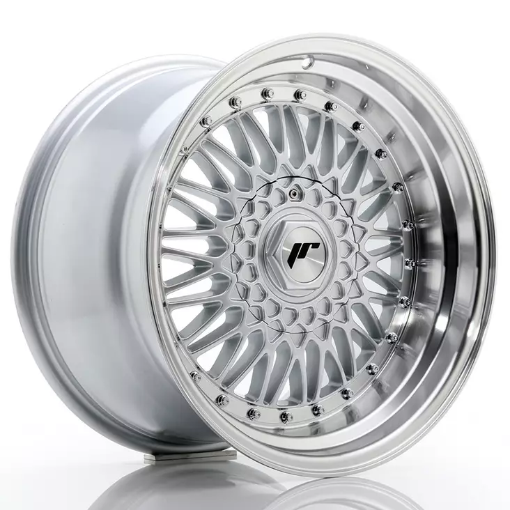 JR Wheels JR9 17x10 ET20 5x112/120 Silver w/Machined Lip+Silver Rivets - Japan Racing vanteet - 5902211928577 - 1