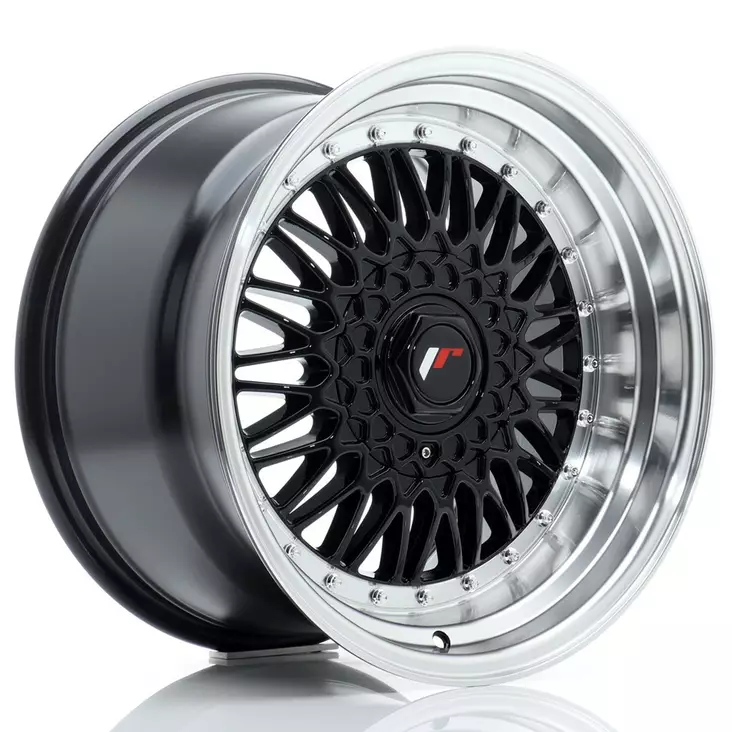 JR Wheels JR9 17x10 ET20 BLANK Gloss Black w/Machined Lip - Japan Racing vanteet - 5902211986737 - 1