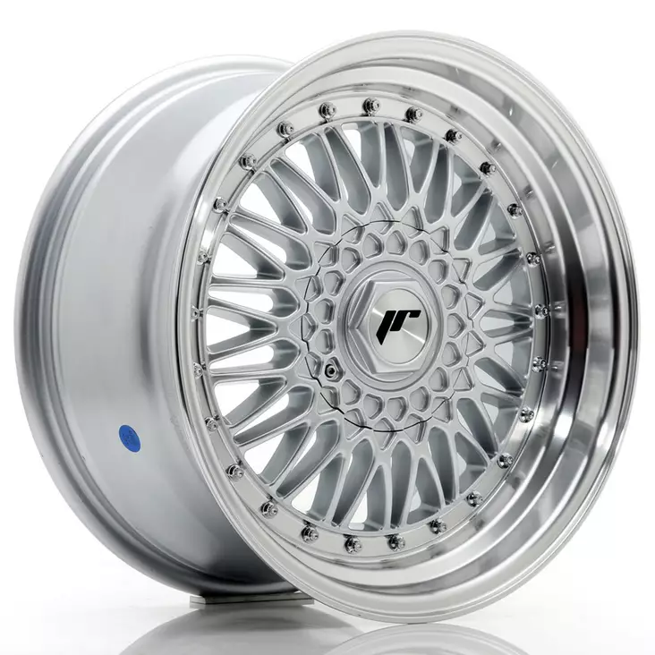 JR Wheels JR9 17x8,5 ET35 5x112/120 Silver w/Machined Lip+Silver Rivets - Japan Racing vanteet - 5902211960607 - 1