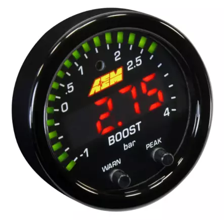 AEM X-Series Ahtopainemittari 4 BAR asteikolla - Muut moottorin lisämittarit - 30-0308 - 1