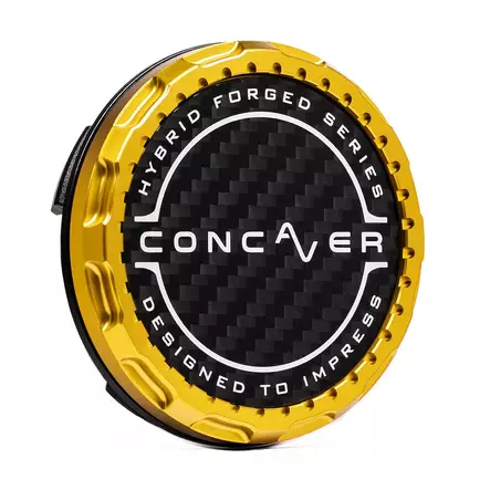 Concaver Premium Center Cap - Classic Carbon - Gold Anodized - Vanteiden keskikupit - 5906871153768 - 2