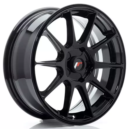 JR Wheels JR11 17x7 ET20-38 BLANK Gloss Black - Japan Racing vanteet - 5906871153188 - 1