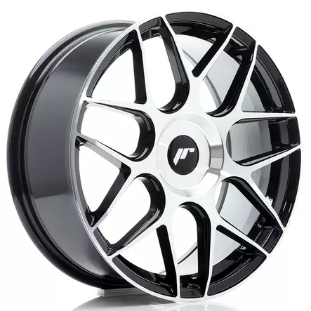 JR Wheels JR18 18x7,5 ET36 5x114,3 Black Machined - Japan Racing vanteet - 5906871114318 - 1