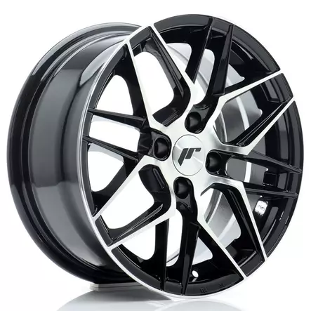 JR Wheels JR28 15x7 ET38 4x100 Gloss Black Machined Face - Japan Racing vanteet - 5902211980698 - 1