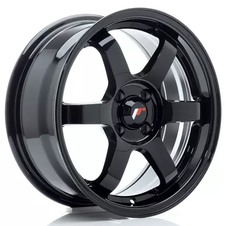 JR Wheels JR3 16x7 ET25 4x100 Gloss Black - Japan Racing vanteet - 5902211988748 - 1