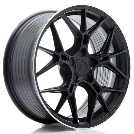 JR Wheels JR51 18x8 ET20-45 5H BLANK Satin Black w/ Machined Lip - Japan Racing vanteet - 5906871146548 - 1