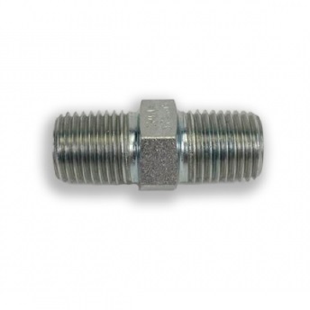 Kaksoisnippa 1/4" x 1/4" MNPT - Paineilmaliittimet ja sovitteet - paineil0038 - 1