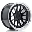 JR Wheels JR40 18x9,5 ET15-35 5H BLANK Glossy Black w/Machined Lip - Japan Racing vanteet - 5902211973508 - 1