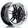 JR Wheels JR7 15x8 ET35 4x100/114 Glossy Black w/Machined Lip - Japan Racing vanteet - 5902211917908 - 1