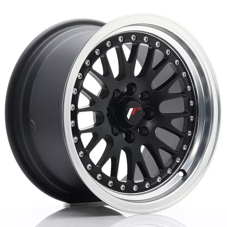 JR Wheels JR10 15x8 ET20 4x100/108 Matt Black w/Machined Lip - Japan Racing vanteet - 5902211919148 - 1