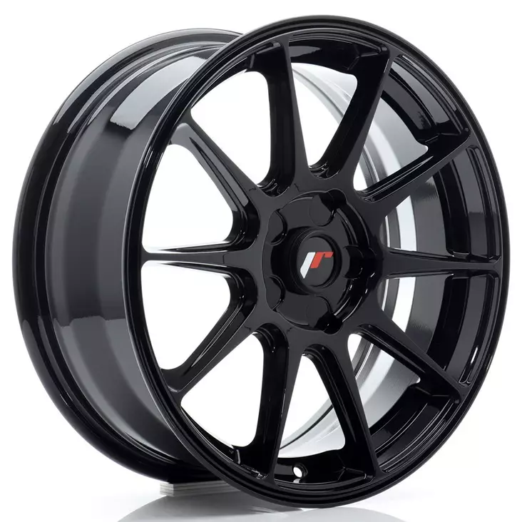 JR Wheels JR11 17x7 ET20-38 BLANK Gloss Black - Japan Racing vanteet - 5906871153188 - 1