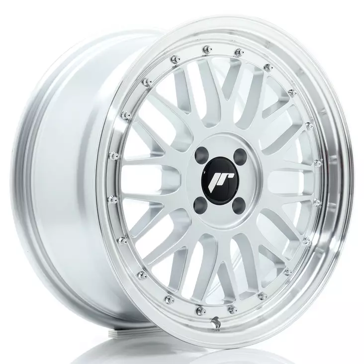 JR Wheels JR23 17x8 ET35 4x100 Hyper Silver w/Machined Lip - Japan Racing vanteet - 5902211995098 - 1