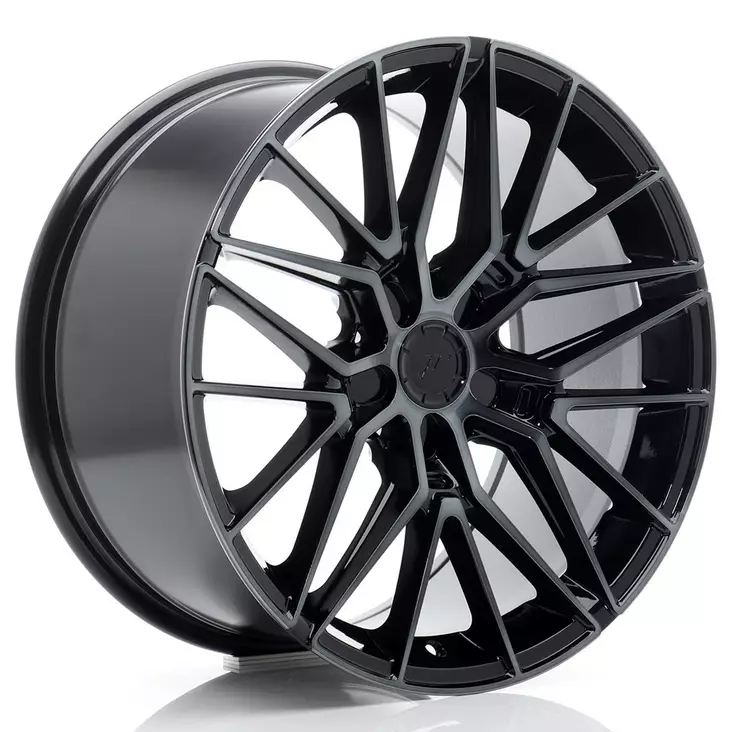 JR Wheels JR38 18x9 ET20-45 5H BLANK Black Machined w/Tinted Face - Japan Racing vanteet - 5902211974208 - 1
