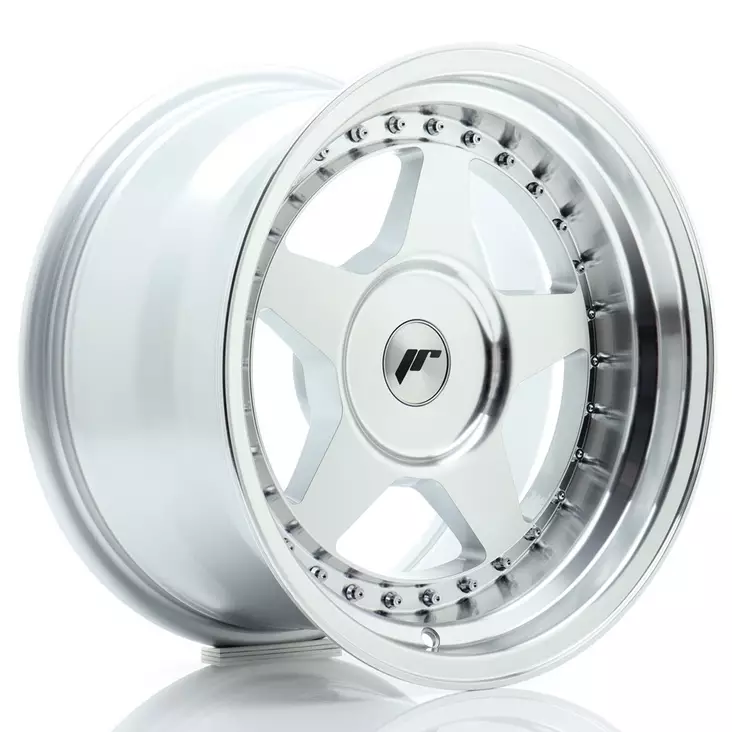 JR Wheels JR6 16x9 ET0-20 BLANK Silver Machined Face - Japan Racing vanteet - 5902211999188 - 1