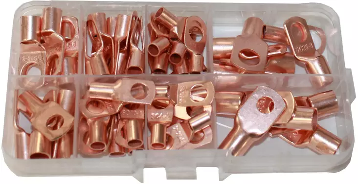Kaapelikenkälajitelma 60 osaa 6-25mm2 - Autotyökalut ja tarvikkeet - 6430074695538 - 1