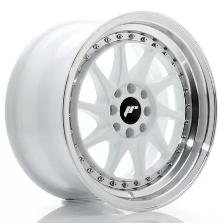 JR Wheels JR26 16x8 ET25 4x100/108 White w/Machined Lip - Japan Racing vanteet - 5902211976059 - 1