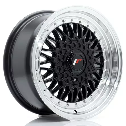 JR Wheels JR9 16x7,5 ET25 4x100/108 Gloss Black w/Machined Lip - Japan Racing vanteet - 5902211986669 - 1