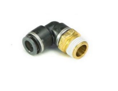 Paineilmaliitin 1/4" MNPT 1/4" letkulle 90 asteen kulma - Paineilmaliittimet ja sovitteet - paineil0009 - 1