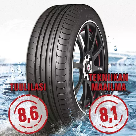 Sportnex AS-2+ TM- ja Tuulilasi-testimenestys 235/45-18 - Rengasvalikoima - 4718022009159 - 1