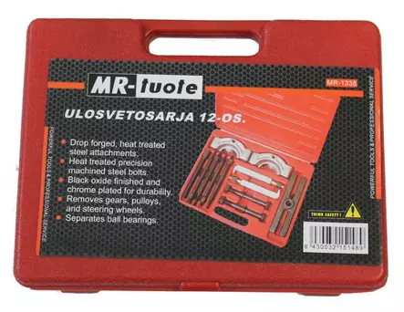 Ulosvetosarja 12 osainen - Autotyökalut ja tarvikkeet - 6430032151489 - 2