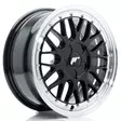 JR Wheels JR23 16x7 ET20-45 5H BLANK Gloss Black w/Machined Lip - Japan Racing vanteet - 5902211994909 - 1