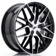 JR Wheels JR28 17x7 ET20-45 BLANK Gloss Black Machined Face - Japan Racing vanteet - 5902211946199 - 1
