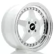 JR Wheels JR6 15x7 ET35 4x100 White w/Machined Lip - Japan Racing vanteet - 5902211998969 - 2