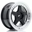 JR Wheels JR6 17x8 ET20-35 4H BLANK Gloss Black w/Machined Lip - Japan Racing vanteet - 5902211999249 - 1
