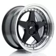 JR Wheels JR6 18x10 ET0-25 5H BLANK Gloss Black w/Machined Lip - Japan Racing vanteet - 5902211999379 - 1