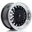 JR Wheels JR9 18x9 ET20-40 BLANK Gloss Black w/Machined Lip - Japan Racing vanteet - 5902211986829 - 1